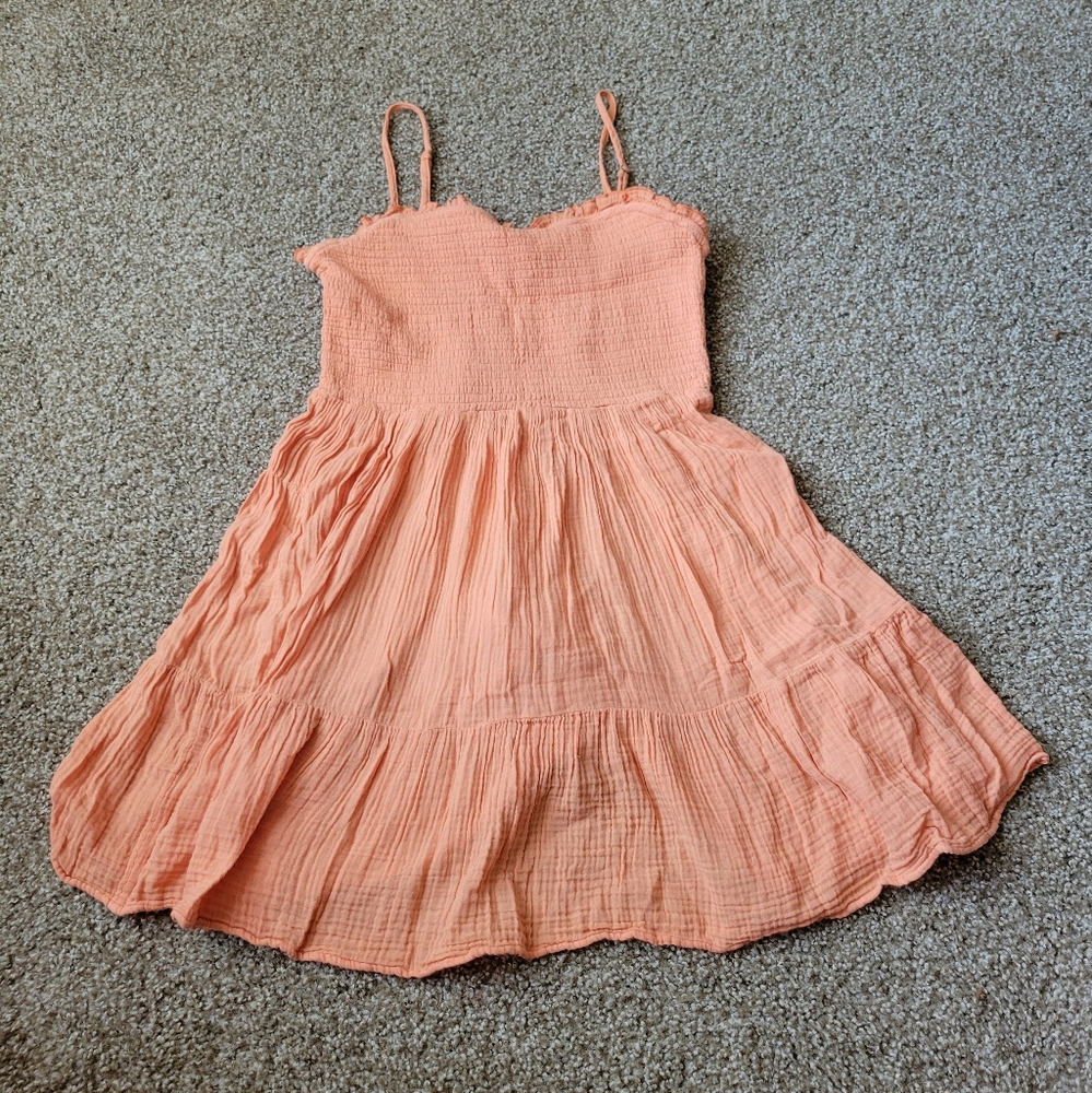 Anthropologie Flowy Coral Womens Blouse Top Size Medium - Picture 3 of 16